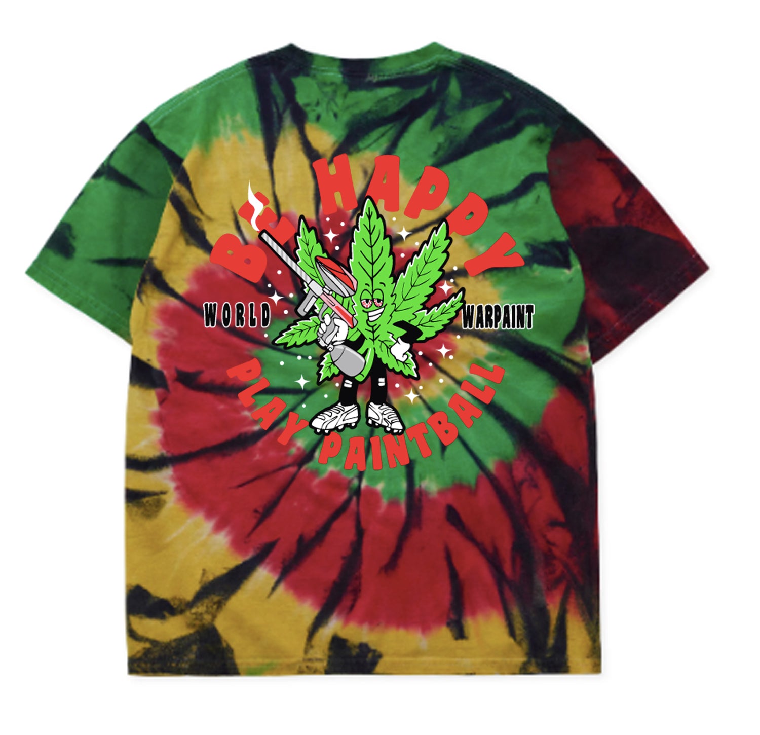Be Happy, Play paintball Tiedye