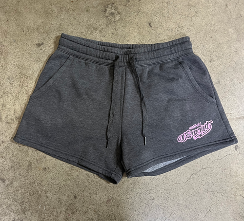 Women's Fleece Shorts (Black Heather)