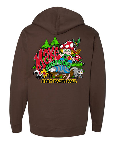 Make Friends Play Paintball Hoodie