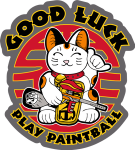 Good Luck, Play Paintball Sticker