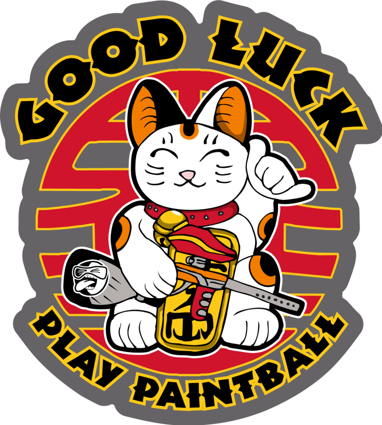 Good Luck, Play Paintball Sticker