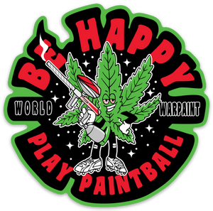 Be Happy Play Paintball Sticker