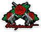 Guns and Roses Sticker